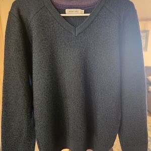 Arturo Calle Men's V-Neck Sweater - Deep Teal